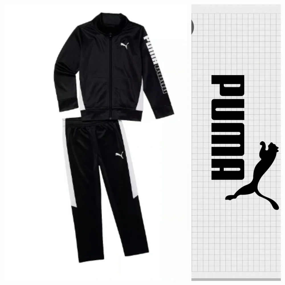 NWT Puma Black and White Tracksuit ~24M - Picture 1 of 6